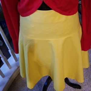 💙💙💙Yellow cotton skirt, the black faux skirt sold